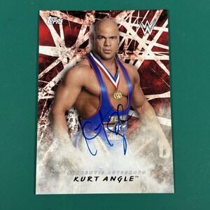 2018 Topps‎ WWE Road To Wrestlemania Kurt Angle  Auto Autograph